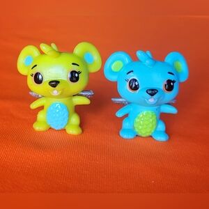 Cute HATCHIMALS COLLEGGTIBLES MOUSESWIFT BKUE, GREEN FIGURES